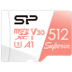 Silicon Power 512 GB microSDXC UHS-I (U3) V30 A1 V30 Superior + SD adapter SP512GBSTXDV3V20SP