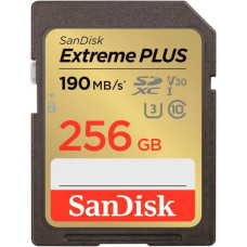 Sandisk Extreme PLUS 256GB SDXC Memory Card + 2 years Rescue (SDSDXWV-256G-GNCIN)