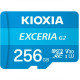 Kioxia 256 GB microSDXC Exceria G2 UHS-I U3 V30 A1 Class 10 + SD-adapter (LMEX2L256GG2)