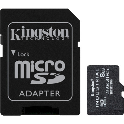 Kingston 8 GB microSDHC UHS-I (U3) V30 A1 Industrial (SDCIT2/8GB)