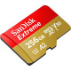 SanDisk 256 GB microSDXC UHS-I U3 V30 A2 Extreme (SDSQXAV-256G-GN6MA)
