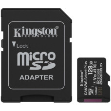 Kingston 128 GB microSDXC Canvas Select Plus Gen3 + SD-Adapter SDCS3/128GB
