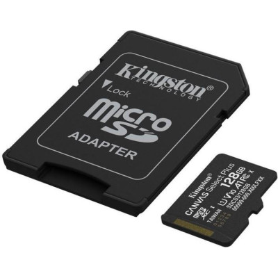 Kingston 128 GB microSDXC Canvas Select Plus Gen3 + SD-Adapter SDCS3/128GB