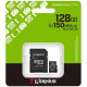 Kingston 128 GB microSDXC Canvas Select Plus Gen3 + SD-Adapter SDCS3/128GB