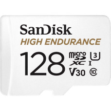 SanDisk 128 GB microSDXC High Endurance UHS-I U3 V30 + SD adapter SDSQQNR-128G-GN6IA