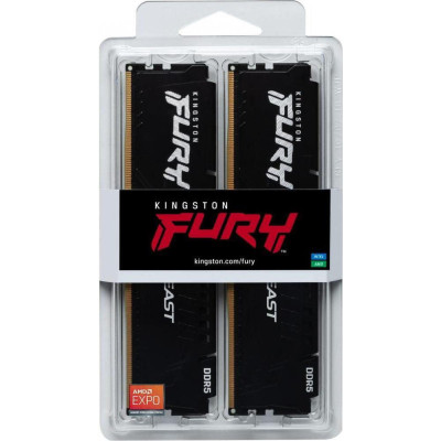 Kingston FURY 32 GB (2x16GB) DDR5 6000 MHz Beast Black (KF560C36BBE2K2-32)