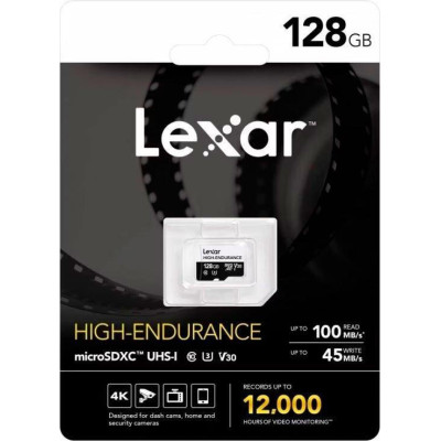 Lexar 128 GB microSDXC High-Endurance (LMSHGED128G-BCNNG)