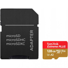 SANDISK Extreme Plus 128GB MicroSDXC 90 MB/s SDSQXBD-128G-GN6MA