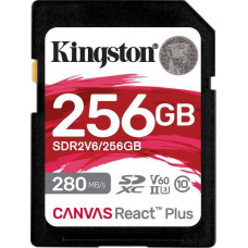 Kingston 256 GB SDXC Canvas React Plus UHS-II U3 V60 Class 10 (SDR2V6/256GB)