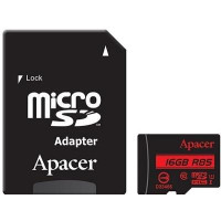 Apacer 16 GB microSDHC Class 10 UHS-I R85 + SD adapter AP16GMCSH10U5-R