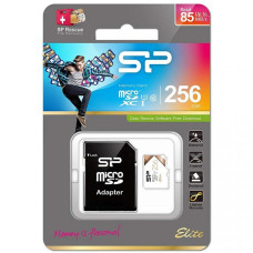 Silicon Power 256 GB microSDXC UHS-I Elite COLOR + SD adapter SP256GBSTXBU1V21SP