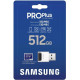 Samsung 512 GB microSDXC UHS-I U3 V30 A2 PRO Plus 2023 + Reader (MB-MD512SB)