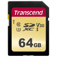 Transcend 64 GB SDXC UHS-I U3 500S TS64GSDC500S