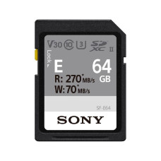 Sony 64GB SDXC C10 UHS-II U3 V30 R270/W70MB/s Entry (SFE64.ET4)
