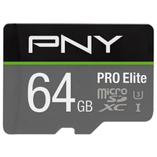 PNY 64 GB microSDXC class 10 UHS-I U3 PRO Elite + SD Adapter P-SDU64GV31100PRO-GE