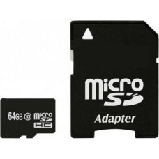 Exceleram 64 GB microSDXC class 10 UHS-I + SD Adapter MSD6410A