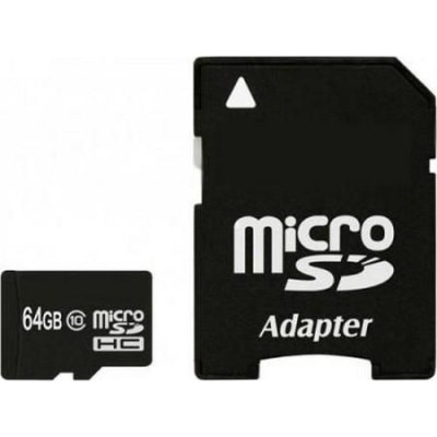 Exceleram 64 GB microSDXC class 10 UHS-I + SD Adapter MSD6410A