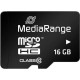 MediaRange 16 GB microSDHC class 10 + SD adapter MR958