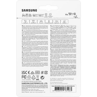 Samsung 256 GB microSDXC Class 10 UHS-I U3 V30 Pro Endurance + SD adapter MB-MJ256KA