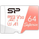Silicon Power 64 GB microSDXC U3 A1 V30 Superior 100R/80W + SD Adapter (SP064GBSTXDV3V20SP)