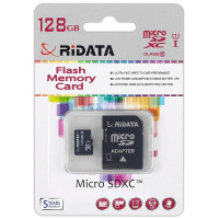 RiData 128 GB microSDXC class 10 UHS-I + SD Adapter FF967403