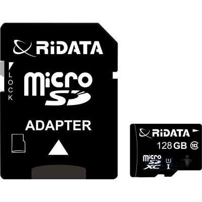 RiData 128 GB microSDXC class 10 UHS-I + SD Adapter FF967403