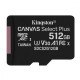 Kingston 512 GB microSDXC Class 10 UHS-I U3 Canvas Select Plus SDCS2/512GBSP