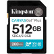 Kingston 512 GB SDXC Canvas Go! Plus UHS-I U3 V30 Class 10 (SDG4/512GB)