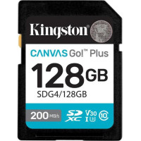 Kingston 128 GB SDXC Canvas Go! Plus UHS-I U3 V30 Class 10 (SDG4/128GB)