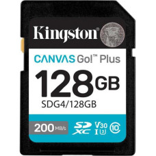 Kingston 128 GB SDXC Canvas Go! Plus UHS-I U3 V30 Class 10 (SDG4/128GB)