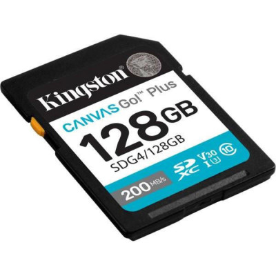 Kingston 128 GB SDXC Canvas Go! Plus UHS-I U3 V30 Class 10 (SDG4/128GB)