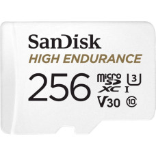 SanDisk 256 GB microSDXC High Endurance UHS-I U3 V30 + SD adapter SDSQQNR-256G-GN6IA