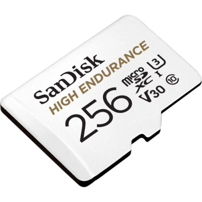 SanDisk 256 GB microSDXC High Endurance UHS-I U3 V30 + SD adapter SDSQQNR-256G-GN6IA