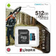 Kingston 512 GB microSDXC class 10 UHS-I U3 Canvas Go! Plus + SD Adapter SDCG3/512GB