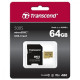 Transcend 64 GB microSDXC UHS-I U3 500S + SD Adapter TS64GUSD500S