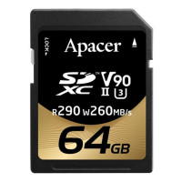 Apacer 64 GB SDXC UHS-II U3 V90 (AP64GSDXC10V9-R)