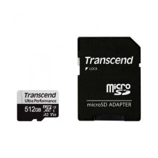 Transcend 512 GB microSDXC Clase 10 UHS-I (U3) + SD-adapter (TS512GUSD340S)