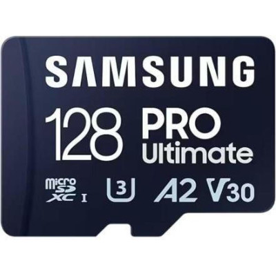 Samsung 128 GB Pro Ultimate microSDXC Class 10 UHS-I U3 A2 + Reader (MB-MY128SB/WW)
