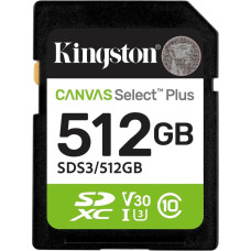Kingston 512GB SDXC Canvas Select Plus Gen3 SDS3/512GB