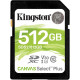 Kingston 512 GB SDXC Class 10 UHS-I U3 Canvas Select Plus SDS2/512GB