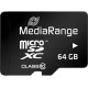 MediaRange 64 GB microSDXC Class 10 + SD Adapter MR955