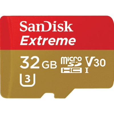 SanDisk 32 GB microSDHC UHS-I U3 Extreme A1 V30 SDSQXAF-032G-GN6GN