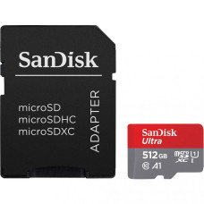 SanDisk Ultra microSDXC UHS-I 512GB + SD-adapter (SDSQUAC-512G-GN6MA)