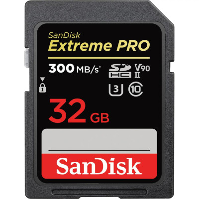 SanDisk 32 GB SDHC UHS-II U3 V90 Extreme Pro SDSDXDK-032G-GN4IN