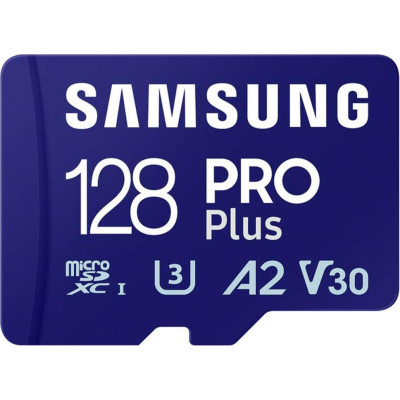 Samsung 128 GB UHS-I U3 V30 A2 Class 10 PRO Plus (MB-MD128SB/WW)