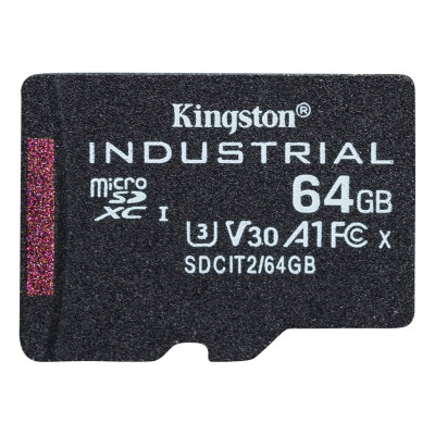 Kingston 64 GB microSDXC UHS-I (U3) V30 A1 Industrial (SDCIT2/64GBSP)