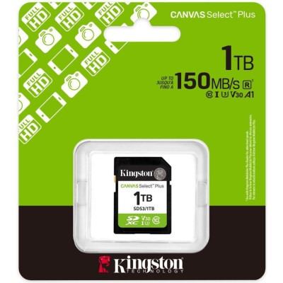 Kingston 1 TB SDXC Canvas Select Plus Gen3 SDS3/1TB