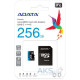 ADATA 256 GB microSDXC UHS-I Premier A1 + SD Adapter AUSDX256GUICL10A1-RA1