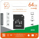 T&G 64 GB microSDXC Class 10 UHS-I (U3) + SD-adapter TG-64GBSDU3CL10-01