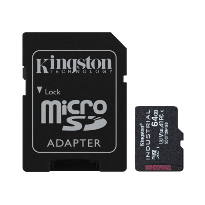 Kingston 64 GB microSDXC UHS-I (U3) V30 A1 Industrial (SDCIT2/64GB)